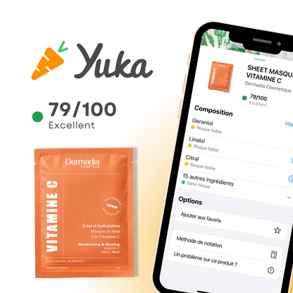 Masque en tissu à la Vitamine C