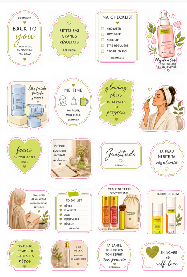 Dermadia Mood Stickers